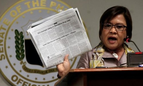 Cựu bộ trưởng tư pháp Philippines Leila De Lima. Ảnh: Reuters.