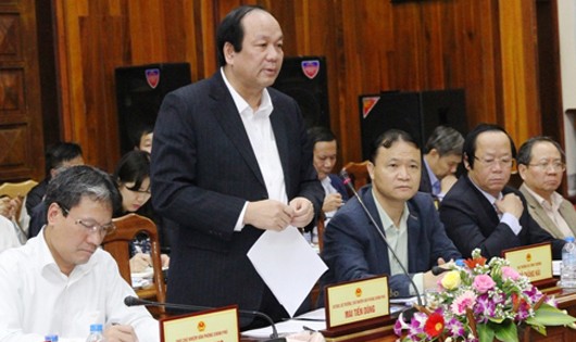 Tổ trưởng Tổ công tác của Thủ tướng làm việc tại Quảng Bình.