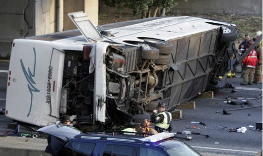 Hiện trường vụ tai nạn. (Nguồn: newsx.com)