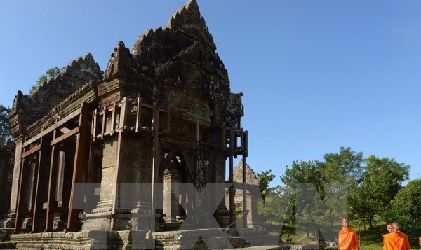 Đền Preah Vihear gần biên giới Campuchia- Thái Lan tại tỉnh Preah Vihear, cách thủ đô Phnom Penh khoảng 400km về phía bắc. (Nguồn: AFP/TTXVN)