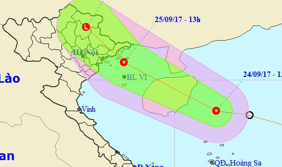Áp thấp nhiệt đới sắp hoành hành vùng biển Quảng Ninh - Hải Phòng, nhiều tỉnh mưa lớn