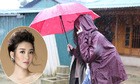 Hoa hậu Mỹ Linh bị cô lập vì lũ lụt ở Yên Bái