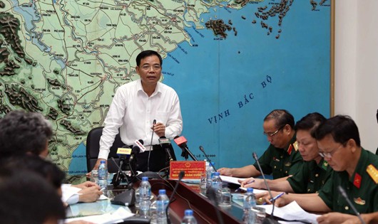 Bộ trưởng - Trưởng ban Nguyễn Xuân Cường chỉ đạo cuộc họp.
