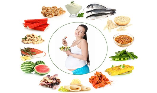 Mẹ bầu nên ăn đa dạng các loại thực phẩm khác nhau để bổ sung dưỡng chất đầy đủ cho thai nhi.