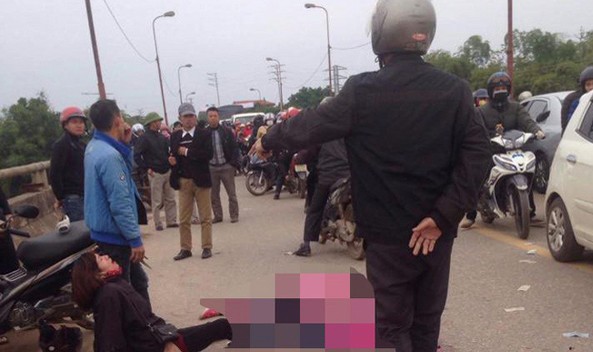 Hiện trường vụ tai nạn trên QL 37, tỉnh Thái Nguyên. Ảnh: Trí thức trẻ.