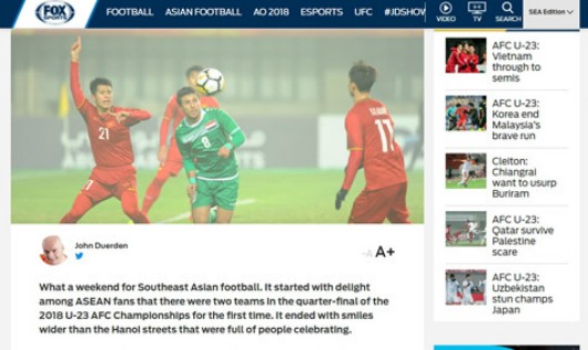 Chuyên gia bình luận bóng đá thế giới nhận xét thú vị về U23 Việt Nam