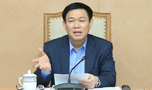 Phó Thủ tướng Vương Đình Huệ phát biểu tại buổi làm việc - Ảnh: VGP/Thành Chung