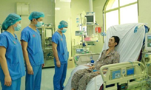 Sức khoẻ bệnh nhân ghép phổi ổn định sau ca ghép - Ảnh: Cổng thông tin điện tử Bệnh viện Trung ương Quân đội 108.