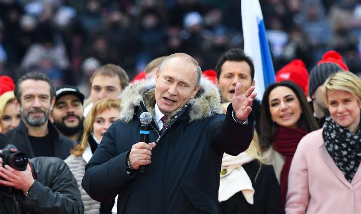 Tổng thống Vladimir Putin đã giành chiến thắng trong cuộc bầu cử năm 2018. Ảnh: Báo Tin  tức/CNN