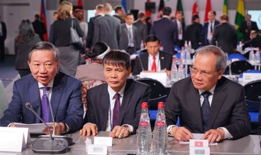 Bộ trưởng Tô Lâm tham luận tại hội nghị lãnh đạo cao cấp an ninh ở Nga