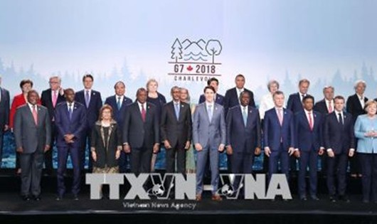 Các nhà lãnh đạo dự Hội nghị Thượng đỉnh G7 mở rộng