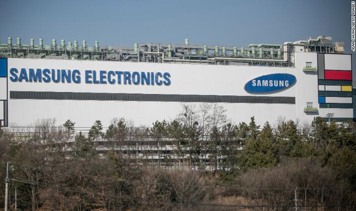 Nhà máy của tập đoàn công nghệ thông tin hàng đầu Hàn Quốc Samsung. Ảnh: CNN