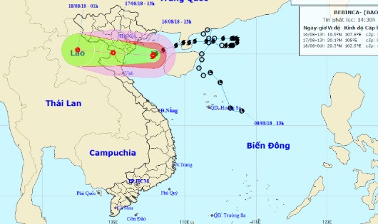 Đêm nay bão ảnh hưởng Quảng Ninh - Nghệ An, nhiều tỉnh sẽ mưa rất to