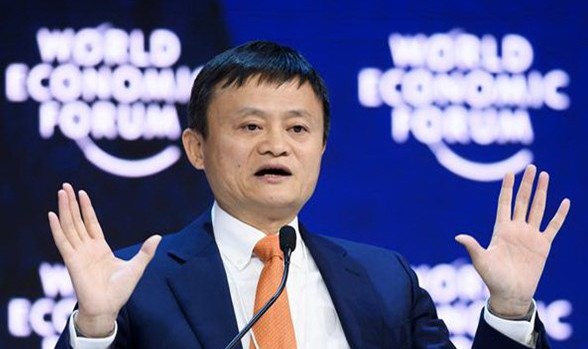 Tỷ phú Jack Ma phát biểu tại Diễn đàn kinh tế Thế giới ở Davos, Thụy Sĩ ngày 24/1. (Nguồn: AFP/TTXVN)