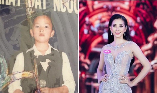 Bất ngờ hình ảnh thời thơ ấu của Hoa hậu, Á hậu Việt Nam 2018
