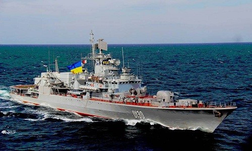 Tàu hộ vệ Hetman Sahaydachniy của Ukraine. Ảnh: Wikipedia.