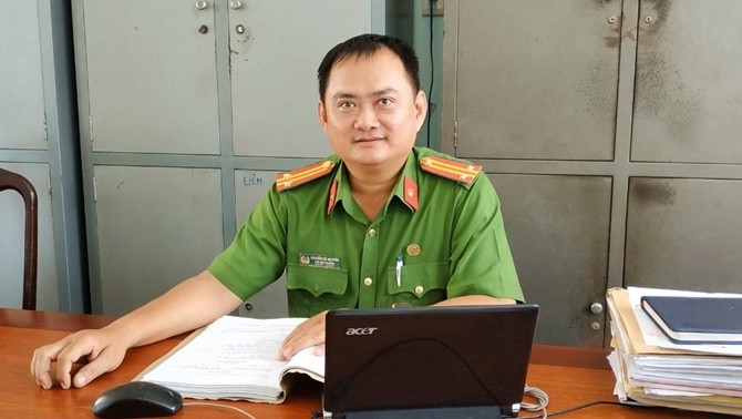 Trung tá Nguyễn Chí Nguyên. Ảnh: Công an tỉnh Long An.