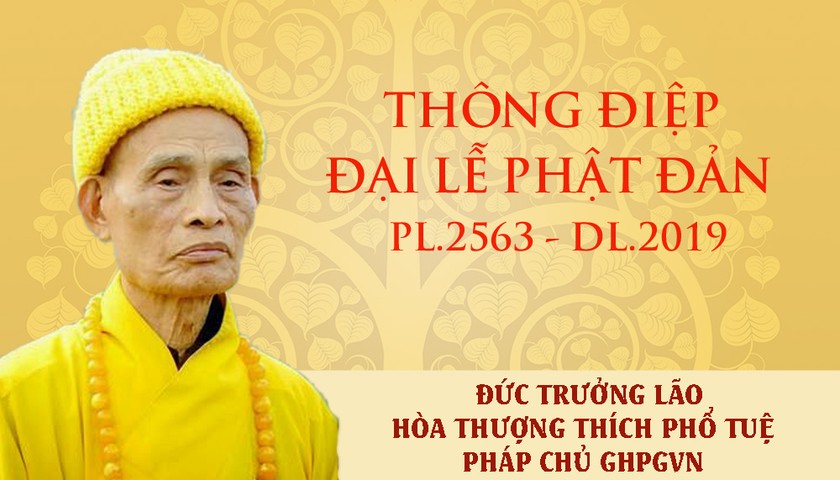 Thông điệp Đại lễ Vesak của Đức Pháp giáo chủ Hội Phật giáo Việt Nam