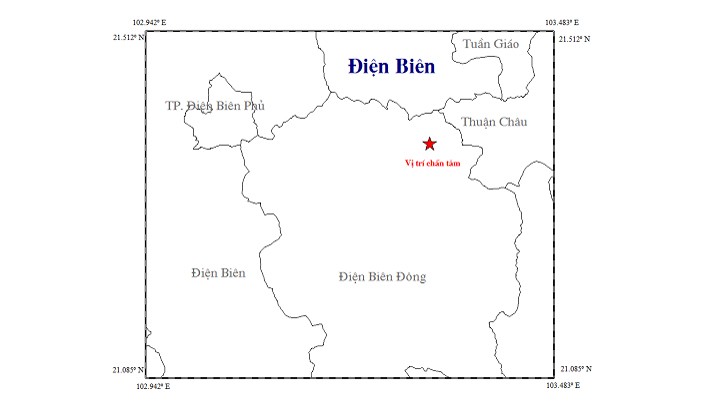Lại động đất ở Điện Biên
