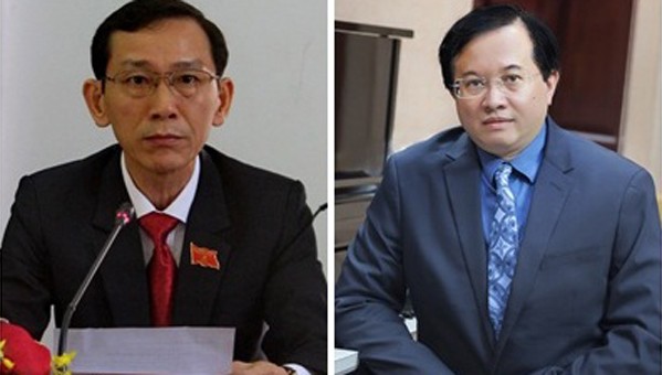 Ông Võ Thành Thống (ảnh trái) và ông Tạ Quang Đông (ảnh phải). Ảnh: VGP News.