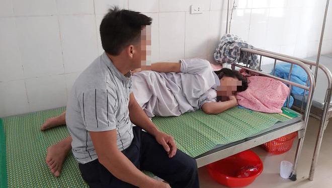 Sản phụ Nguyễn Thị Tình đang được theo dõi tại BVĐK huyện Đức Thọ. Ảnh do Sở Y tế tỉnh Hà Tĩnh cung cấp.