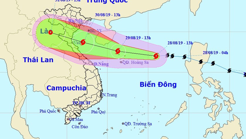 Bão giật cấp 12 hướng tâm vào Thanh Hóa - Quảng Bình, nhiều tỉnh sắp mưa lớn