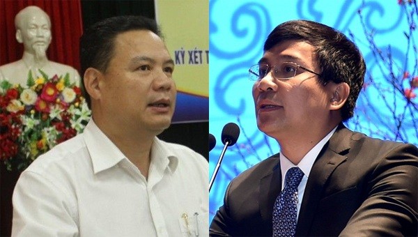 Ông Lê Văn Thanh (bên trái) và ông Nguyễn Minh Vũ (bên phải)