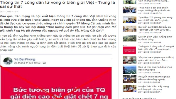 Sự thật tin 7 công dân bị điện giật tử vong ở biên giới Việt - Trung
