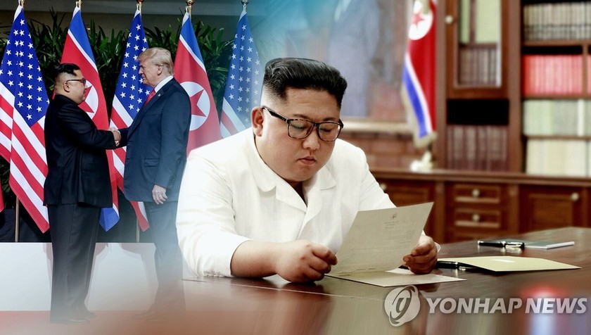 Tổng thống Trump gửi thư cho Chủ tịch Triều Tiên mời hợp tác chống COVID-19. Ảnh: Yonhap
