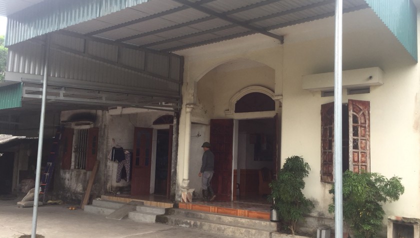 Ngôi nhà có các phòng trọ làm nơi chứa chấp hoạt động mại dâm. Ảnh: Công an tỉnh Quảng Ninh.