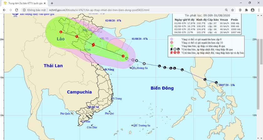 ATNĐ sắp thành bão hướng vào đất liền, 'đe dọa' Quảng Ninh - Hà Tĩnh