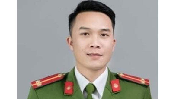 Trung úy Vi Văn Là. Ảnh: Cổng thông tin điện tử Bộ Công an.