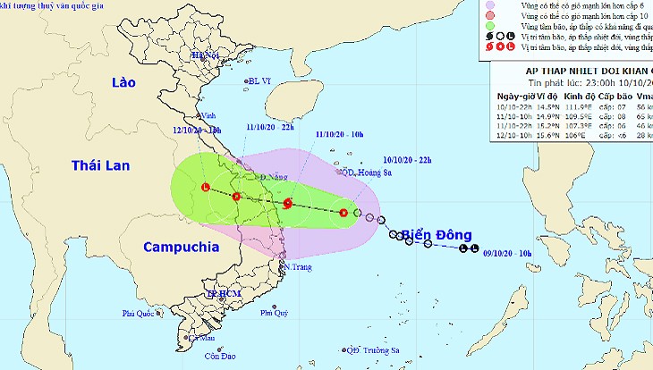 Ngày mai bão đổ bộ Quảng Nam - Bình Định, nhiều tỉnh mưa 500 - 700mm
