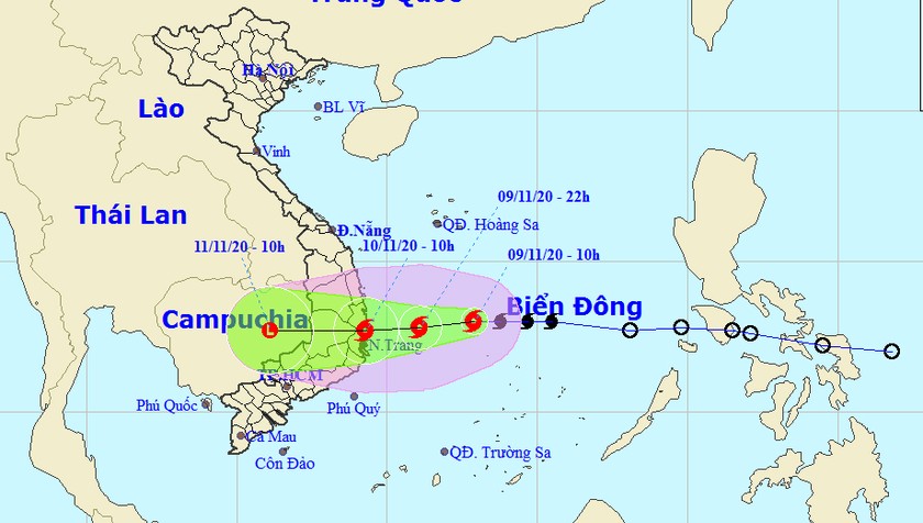 Đêm nay đồng loạt bắn pháo hiệu, sáng mai bão đổ bộ Bình Định - Ninh Thuận