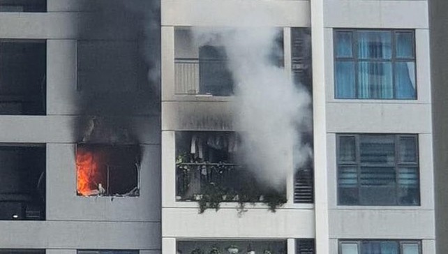 Cháy tại chung cư 40 tầng ở Hà Nội
