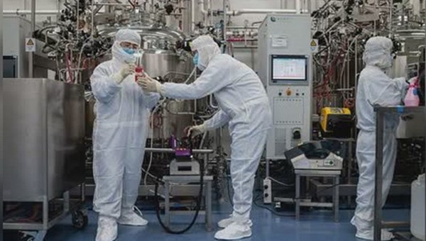 Các kỹ sư làm việc tại phòng thí nghiệm vắcxin COVID-19 Sinovac Biotech ở Bắc Kinh, Trung Quốc, tháng 4/2020. (Nguồn: AFP)
