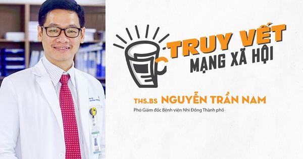 Thạc sĩ - bác sĩ Nguyễn Trần Nam, Phó Giám đốc Bệnh viện Nhi Đồng Thành phố, thông tin về tình hình sức khoẻ của 2 cháu bé.