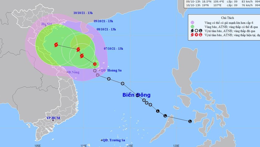 Cập nhật mới nhất về áp thấp nhiệt đới sắp thành bão trên Biển Đông