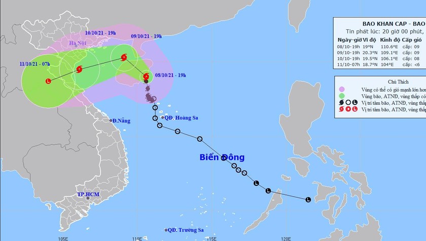 Bão sắp đổ bộ Vịnh Bắc Bộ, biển động mạnh, Quảng Ninh - Quảng Bình mưa lớn