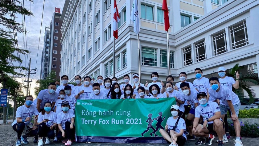 Manulife Việt Nam đồng hành cùng sự kiện chạy ảo Terry Fox Run 2021