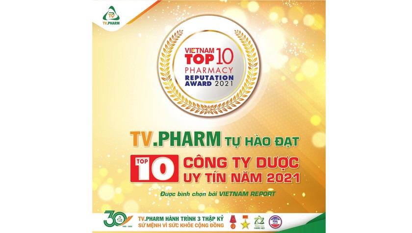 TV.Pharm vào Top 10 công ty sản xuất dược phẩm uy tín 