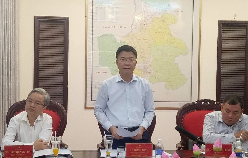 Ủy viên BCH TW Đảng, Bộ trưởng Bộ Tư pháp Lê Thành Long