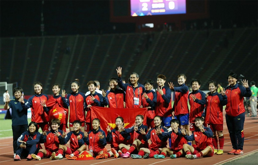 Sau thành công tại SEA Gamess, đội tuyển nữ lại tập trung chuẩn bị cho World Cup (ảnh VFF)