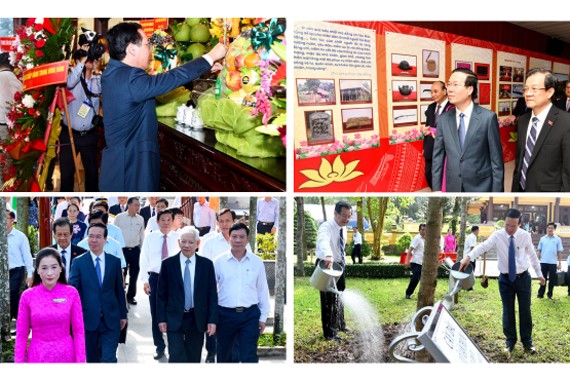 Hình ảnh Chủ tịch nước Võ Văn Thưởng tri ân, tưởng niệm Chủ tịch Tôn Đức Thắng tại An Giang