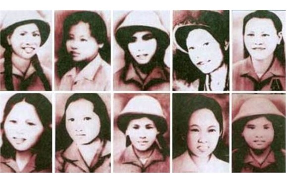 Hình ảnh 10 cô gái Đồng Lộc. (Ảnh tư liệu)