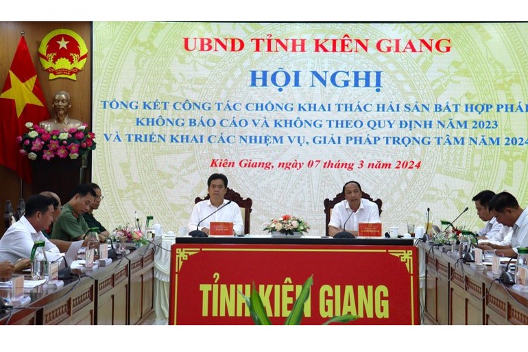 Ông Lâm Minh Thành - Chủ tịch UBND tỉnh Kiên Giang phát biểu chỉ đạo tại Hội nghị.