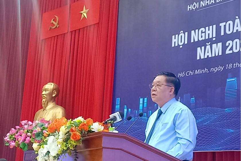 Bí thư Trung ương Đảng, Trưởng Ban Tuyên giáo Trung ương Nguyễn Trọng Nghĩa phát biểu chỉ đạo hội nghị