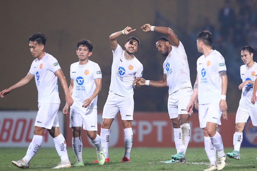 Thép Xanh Nam Định đang có phong độ tốt tại V.League 2023/24. Ảnh: VPF