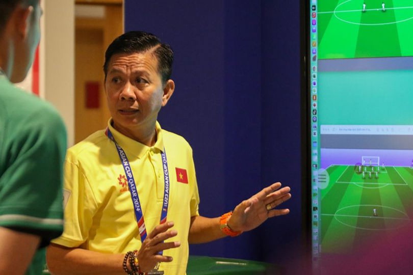 HLV trưởng Hoàng Anh Tuấn: “U23 Việt Nam hướng đến kết quả tốt nhất trước Malaysia”. Ảnh: VFF