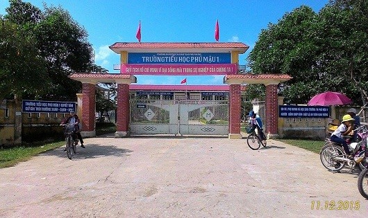 Trường Tiểu học Phú Mậu 1 - một trong những công trình do Ban Đầu tư xây dựng huyện Phú Vang làm chủ đầu tư.
